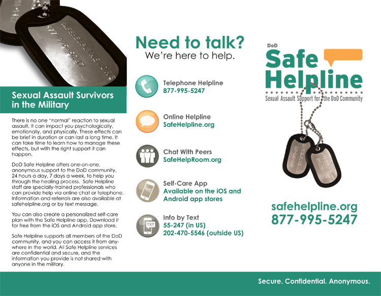 DoD SAFE HELPLINE Poster